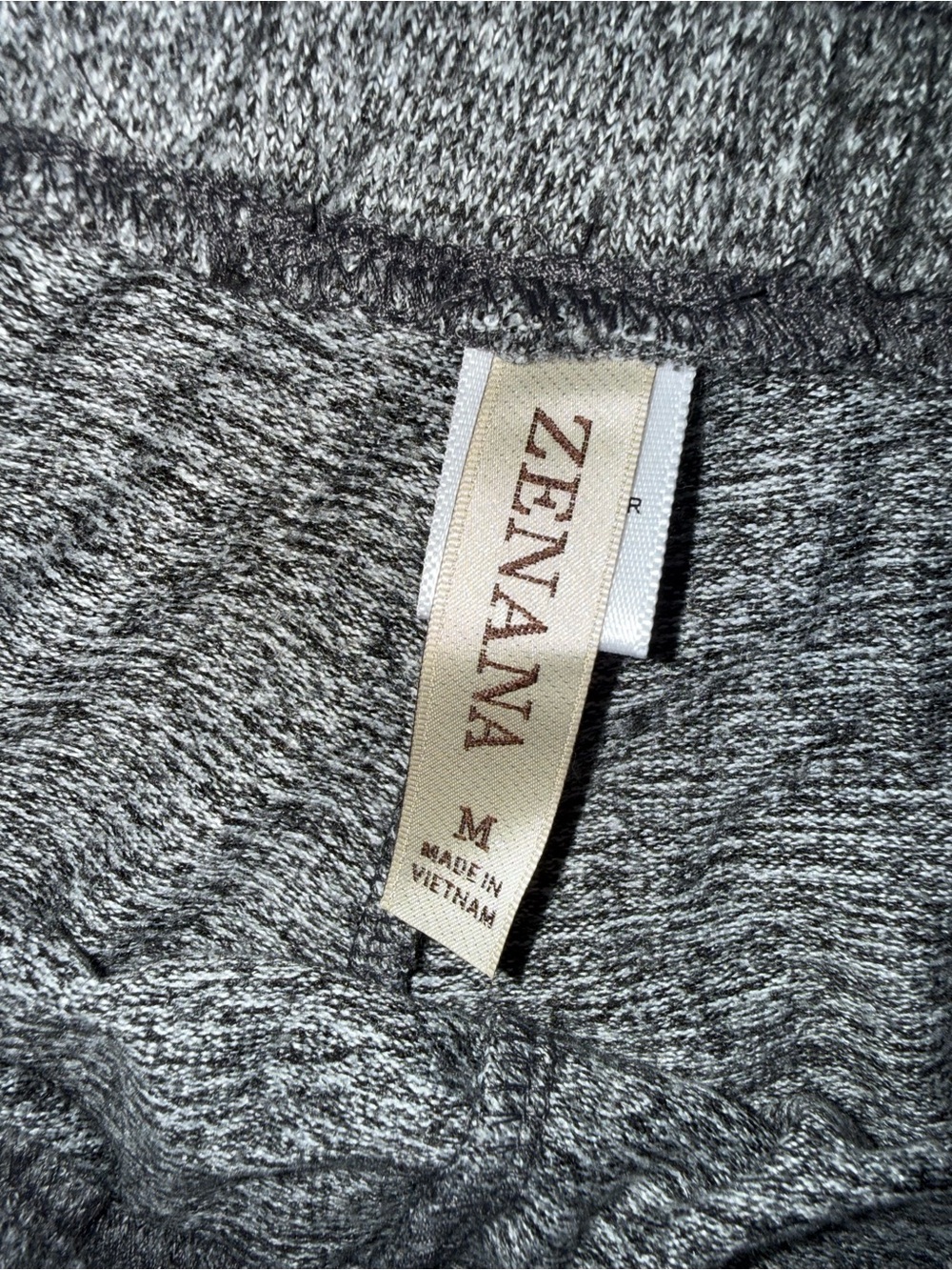 Zenana Outfitters Heather Gray Long Sleeve Top & Shorts Sleep Set - Picture 2 of 4